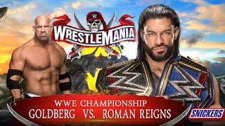 Roman Reigns VS Goldberg Dream Match | Spear VS spear | Wrestlemania | WWE2K22