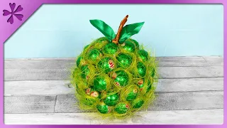 DIY 🍏 Apple made of candies 🍬 Teacher's Day gift (ENG Subtitles) - Speed up #696