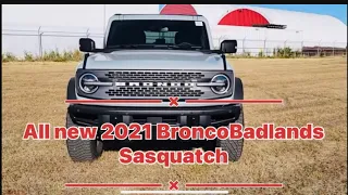 Review of my 2021 Bronco Badlands Sasquatch package