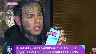 Tekashi 6ix9ine Llama lambon a El Alfa Dice “Que No Queria Grabar Con El”