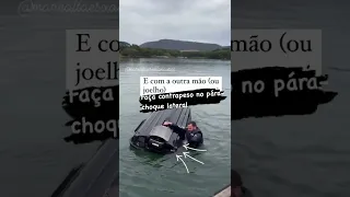 Você sabe o que fazer se o "jet ski" capotar ⁉️