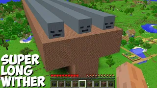 What if you SPAWN SUPER LONG WITHER OF 1000 BLOCKS in Minecraft ? LONGEST BOSS WITHER !