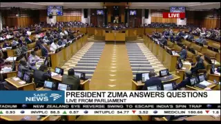 President Zuma answers a question about the 9 point plan