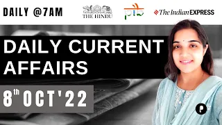 8 Oct Current Affairs 2022 | Daily Current Affairs | Current Affairs Today