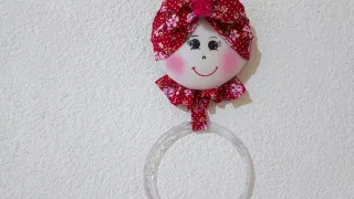 Muñeca con CD porta toallas | manualidades | diy