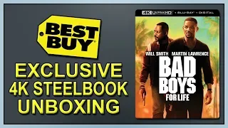 Bad Boys for Life Best Buy Exclusive 4K+2D Blu-ray SteelBook Unboxing