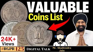 🔥Valuable Coins List 😳 कीमती सिक्के #ep125 #sagar #shailendra #20january2024 #digitaltalk