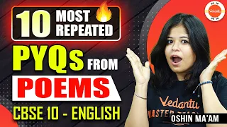 10 Most Repeated Questions (PYQ) - All English Poems! 🔥 Class 10 Revision for CBSE Board Exam 2024 ✅