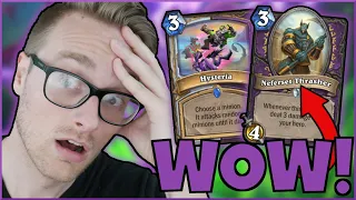 Oh NO... NOT AGAIN?! A NEW Hysteria COMBO in TREACHERY WARLOCK | Darkmoon Races | Wild Hearthstone