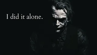 You have to do it alone - Joker Speech (Dark Motivation)