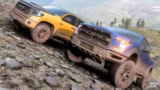 Ford F-150 Raptor vs Toyota Tundra TRD Pro | Drag Race & Off-Road Forza Horizon 5
