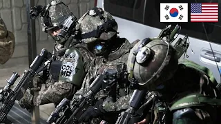 ROK and US troops patrol the Korean DMZ 2023 (Short clips, No sound)