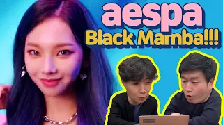 [ENG] aespa(에스파) - Black Mamba REACTION MV 블랙맘바 뮤비 리액션 (FEAT. 싸다김밥)