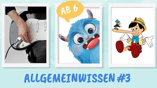 Kinderquiz ab 6 Jahre - Allgemeinwissen Nr. 3