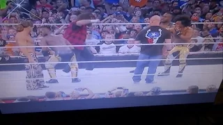 REACTION: Stone Cold Steve Austin Shawn Michaels and Mick Foley returns at Wrestlemania 32 !