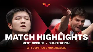 Highlights | Fan Zhendong vs Dimitrij Ovtcharov | MS QF | WTT Cup Finals XinXiang 2022