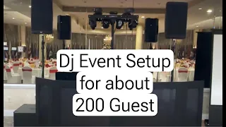 Ballroom DJ Setup for up to 200 guests