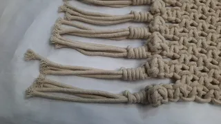 Cotton macrame handmade rug