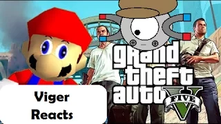 Viger Reacts to SMG4's "Grand Theft Mario - If Mario was in... GTA V"