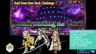 (DFFOO) Confronting the Core CHAOS Initial Complete (759k Rosa | Sephiroth | Celes | Ramuh)