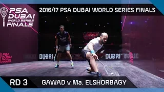 Squash: Gawad v Ma. ElShorbagy - Rd 3 - PSA Dubai World Series Finals 2016/17