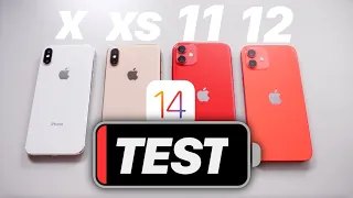 Battery TEST iPhone 12 vs iPhone 11 vs iPhone XS vs iPhone X