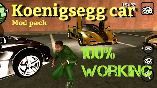 How to install koenigsegg/Agera R car mod for Gta sa android || 100% WORKING ||
