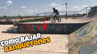 Como bajar banquetones en bicicleta / como bajar banquetas grandes bmx / how to down big sidewalk