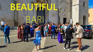 BARI ITALY 2023 🔴 NEW Beautiful Walking Tour in Puglia  [4K UHD]