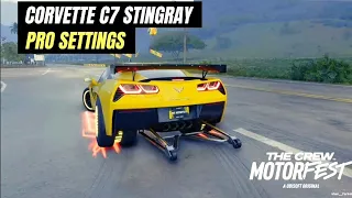 The Crew Motorfest - CHEVROLET CORVETTE C7 STINGRAY pro settings for controller 🎮