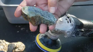 How I Use A Angle Grinder To Polish And Stabilize Rock