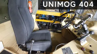 UNIMOG 404 with Upgraded Chairs out of a Jeep Wrangler! (Sits Much Better)
