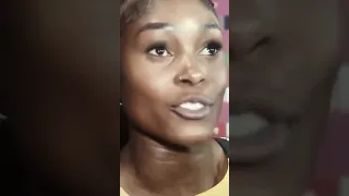 Elaine Thompson-Herah interview after her 100m win at the #commonwealthgames2022  #shorts