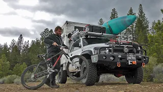 Full Time Truck Camping  - Riding Mountain Bikes & meeting New Friends in Oregon