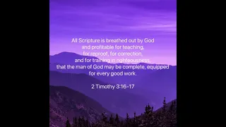 (archived) 2 Timothy 3:16-17 ESV Memory Verse Song