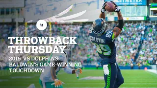 Baldwin's Game-Winning Touchdown In 2016 | Throwback Thursday