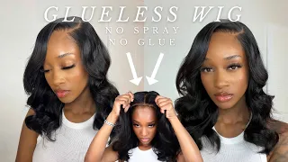 100%Glueless Wig Quick Install | Pre plucked + Pre Bleached + Pre Cut| ft. AliPearl Hair