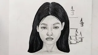 🌌FACE DRAWING - GOLDEN RATIO - TUTORIAL 🌌