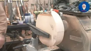 Woodturning - Textured And Coloured Ash Platter