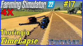 FS22 Timelapse, Thuringia 4x #17: Cutting The Long Field!