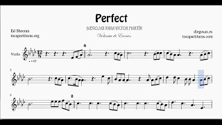 Perfect de Ed Sheeran Sheet Music for Violin for Victor