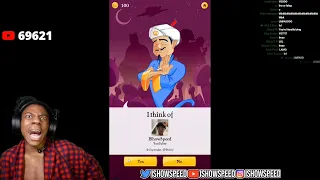 IShowSpeed's Reaction To Akinator Guessing Him 😂