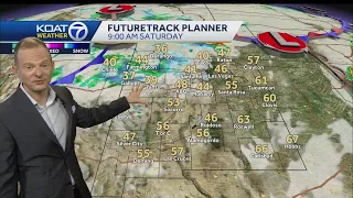 Cool weekend with gusty wind and scattered rain showers