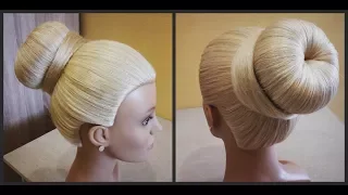 Объемный Пучок.Легкий вариант сделать пучок самой себе.Quick hairstyle. Easy to do by yourself.