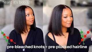 perfect BOB WIG for natural girls | BEST TIPS for beginners | glueless install | nadula hair