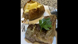 Steak and Air Fryer Baked Potato, low sodium recipe