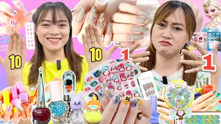 Thử Thách Mua Tất Cả Đồ Làm Nail Làm Móng Tay Tại Shop Hằng Nheo Official