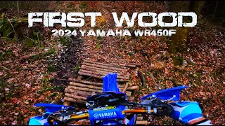 2024 YAMAHA WR450F - FIRST WOOD | 4K