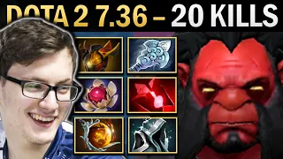 Axe Gameplay Miracle with 20 Kills and Shroud - Dota 7.36