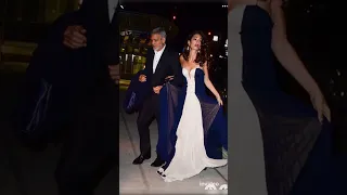 George & Amal Clooney: A beautiful pair. #shorts #georgeclooney #amal #amalclooney #fashion #love